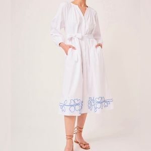 LAKE brunch dress in white - NWT- size M